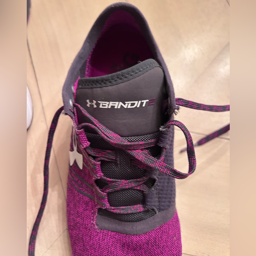 Under Armour Women's Bandit 2 Charged Purple and Black Sneakers size 9.5 - Picture 5 of 12